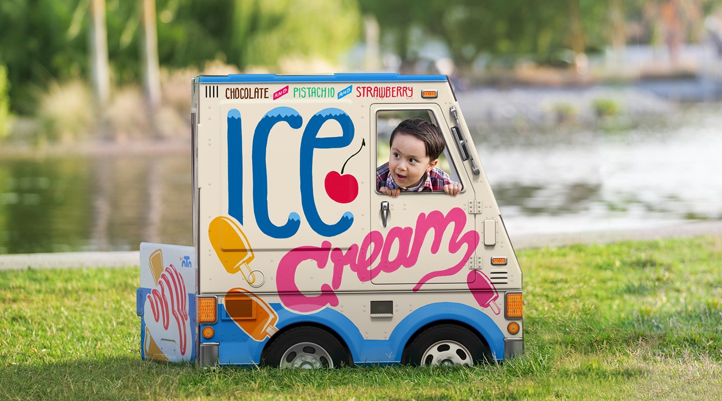 Cat in Famous OTO ice cream truck